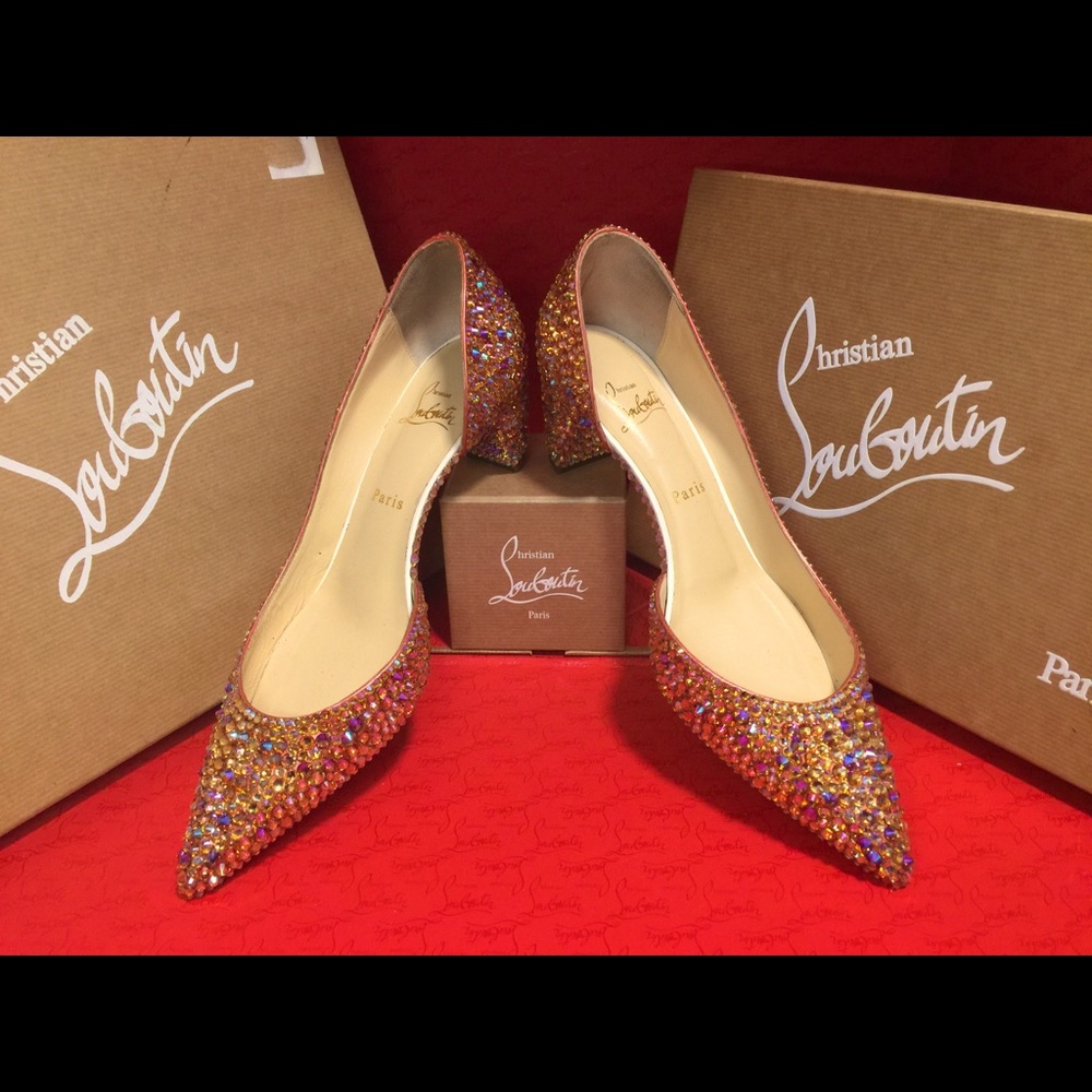 *SOLD* Louboutin Swarovski Strass 60mm heels
